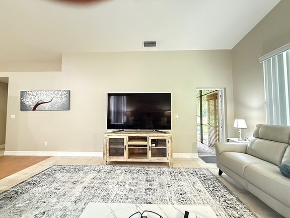 Main living room with smart tv
