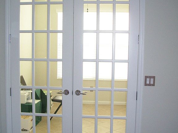 Den With Double French Doors