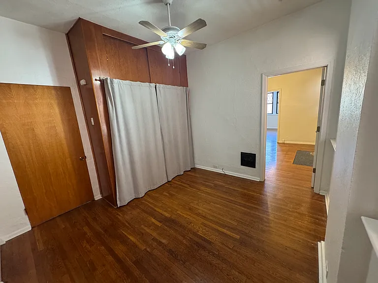 Bedroom leading into dining room