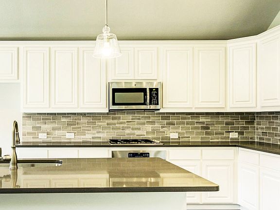 Expansive kitchen with island