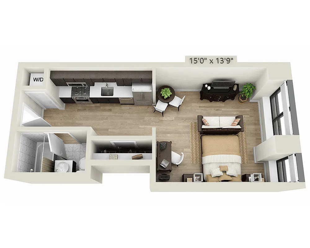 Floor plan Studio E1G