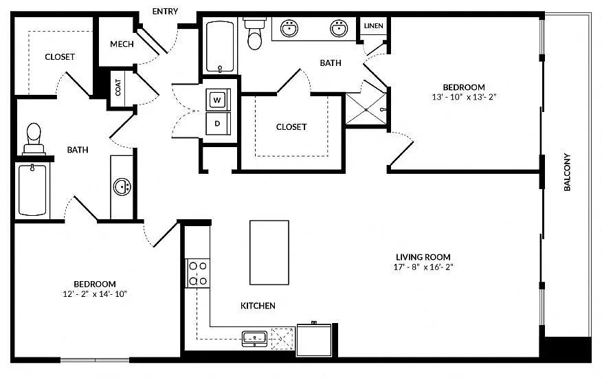 Floor plan B8