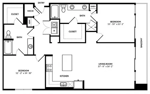 Floor plan B8