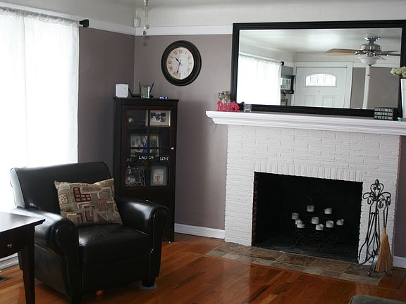 Fireplace in living room