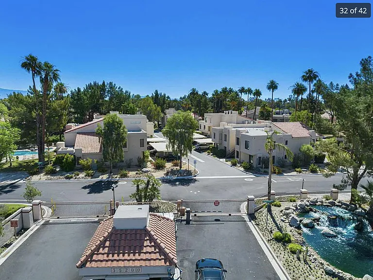 Aerial view of entrance
