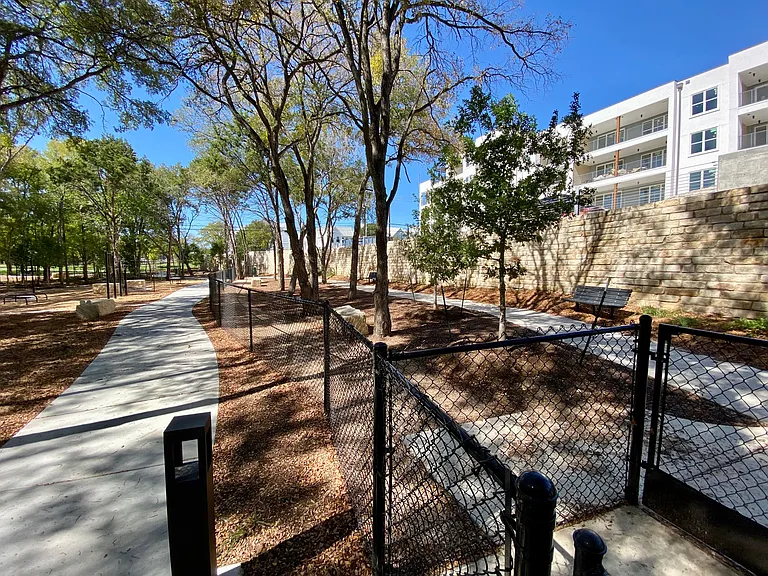 Park includes an off-leash dog park