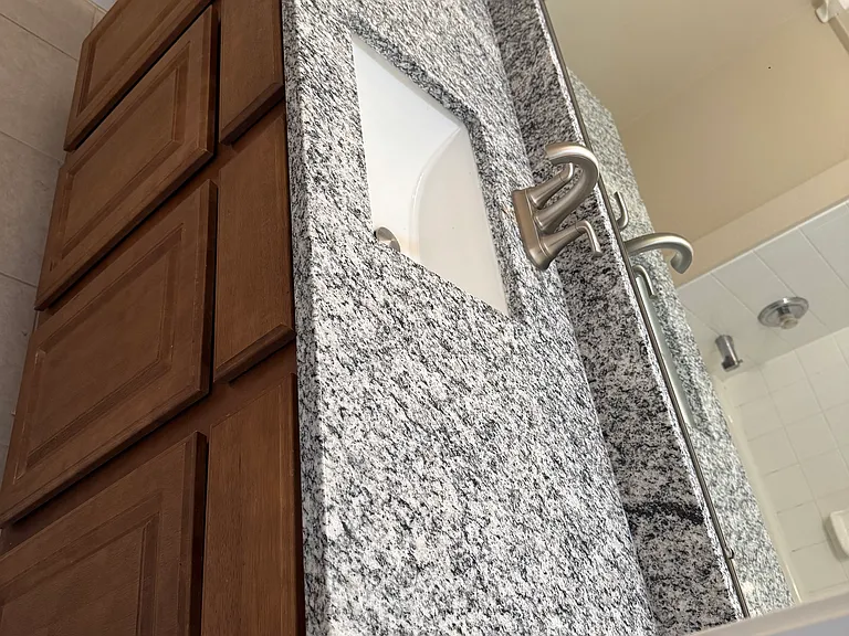 fresh paint and new granite