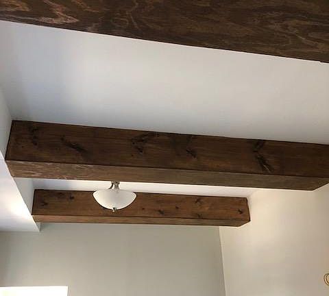 Created Beams to add Character to Kitchen. Crown Molding and Recessed Lighting to Come!
