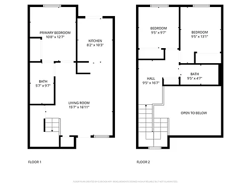 Floor plan 3 bedroom and 2 bathroom detached garage