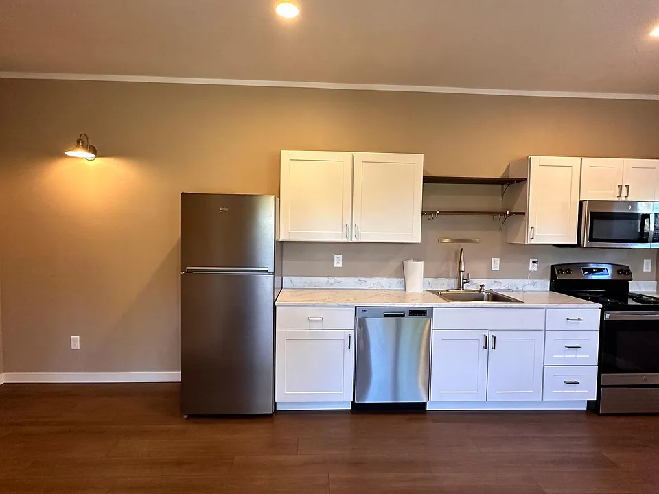 Kitchen and nook.