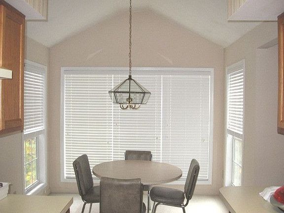 Breakfast room opens to deck.