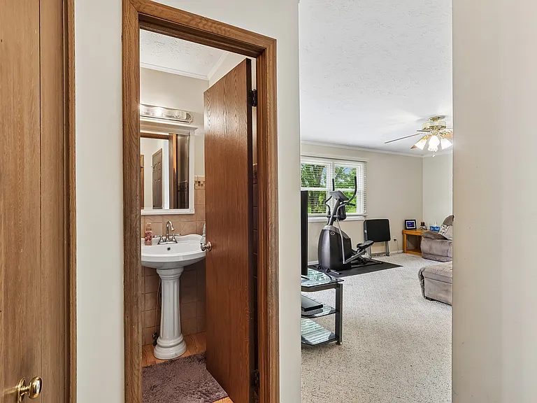 First floor half bath