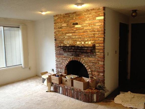 Fireplace in the Living r