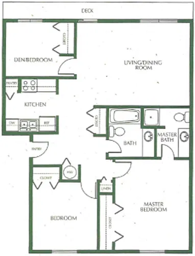 Floor plan 3-Bed