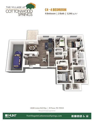Floor plan C4 - 4 Bedroom
