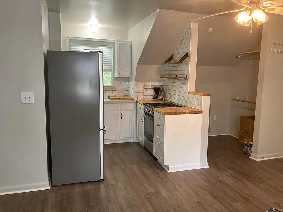 view of kitchen and walk-in closet