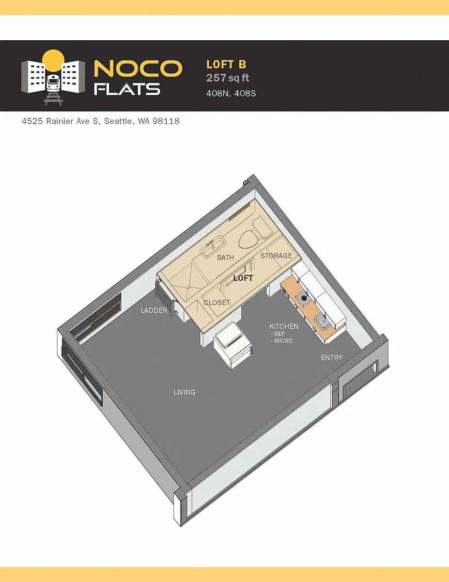 Floor plan Loft B