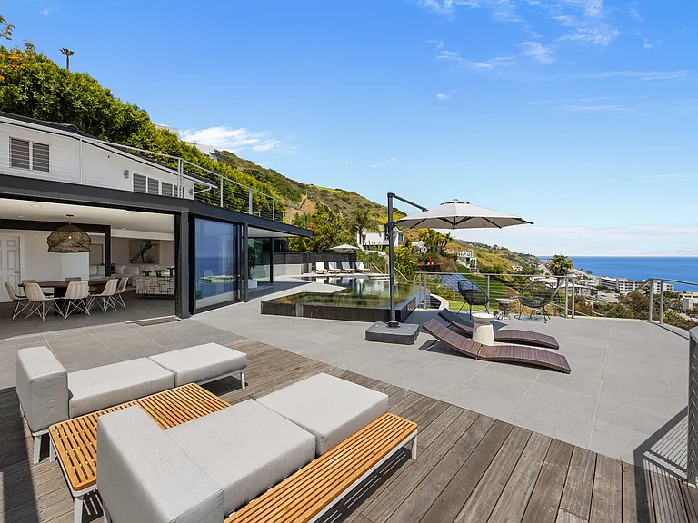 Plush seating invites you to relax and soak in the peaceful atmosphere of Malibu.