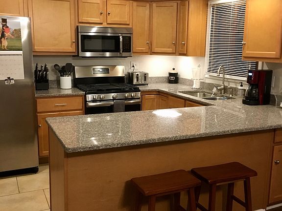 Updated kitchen granite tops