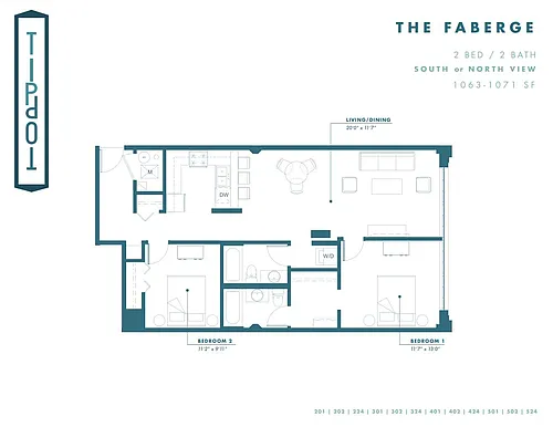 Floor plan The Faberge