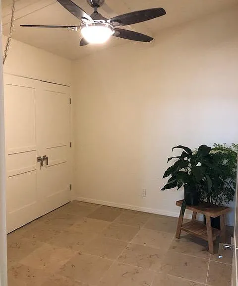 Bedroom 2 with Limestone Floor