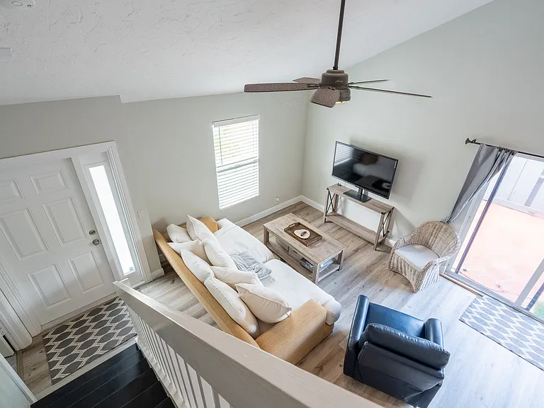Living Room, front door, entrance to side patio