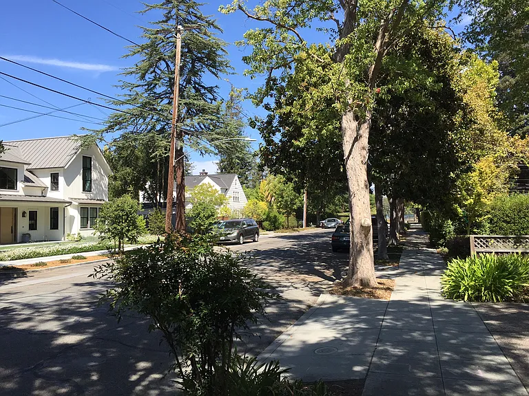 Located in a residential area with mostly single family homes