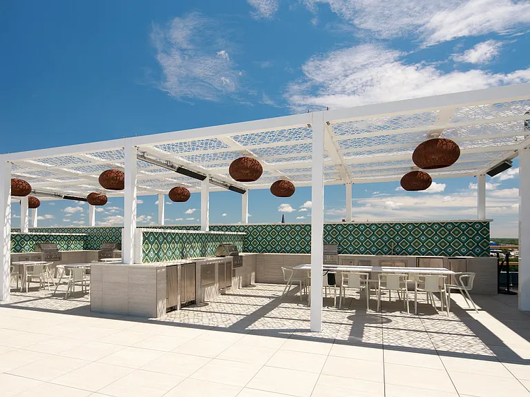 The Poplar Rooftop Grill Stations