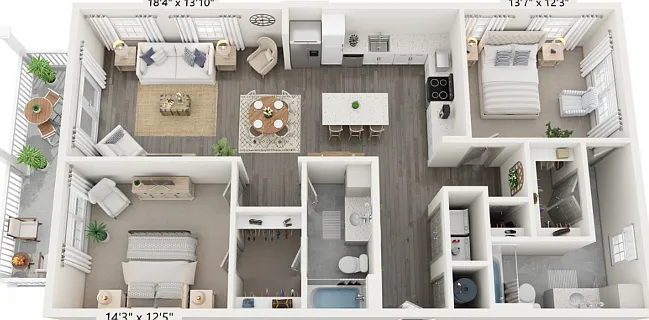 B11 floor plan Town Center at Berry Farms
