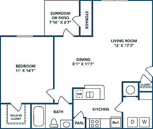 1 Bedroom | 1 Bath | 841 SF 1 Bedroom | 1 Bath | 841 SF
