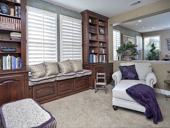 Library with custom cabinets