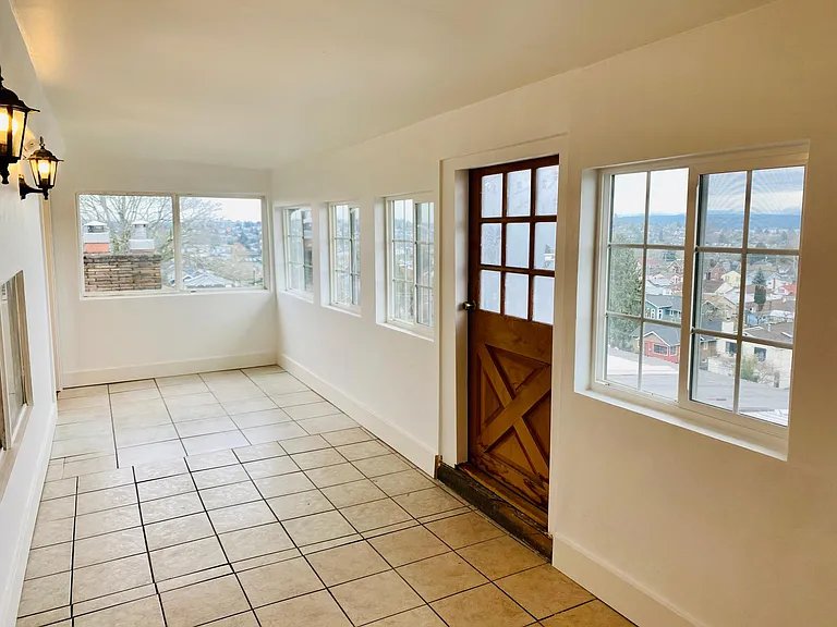 sleeping porch from bed room