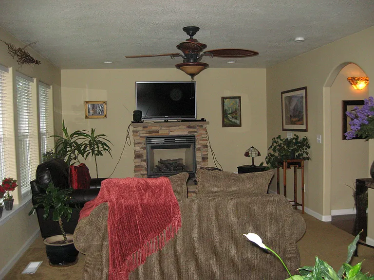 Family room off kitchen