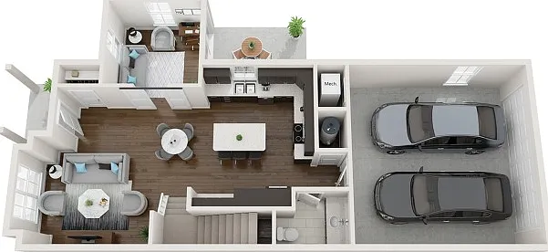 TB1 First Floor - The 85 at Maple Grove | Townhomes and Apartments in Madison, WI TB1 First Floor - The 85 at Maple Grove | Townhomes and Apartments in Madison, WI