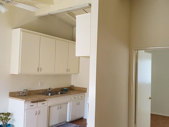Apartment has valcony ceiling