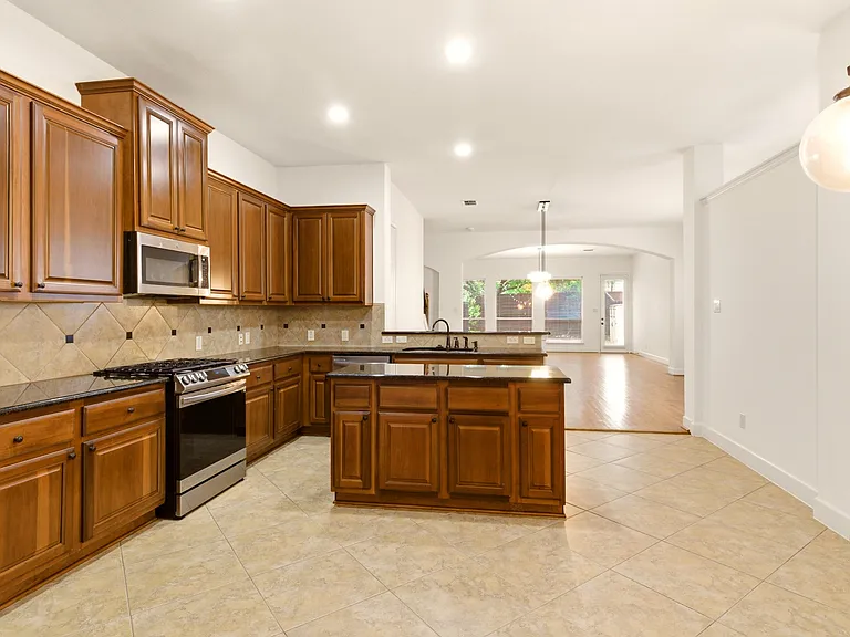 Spacious kitchen view