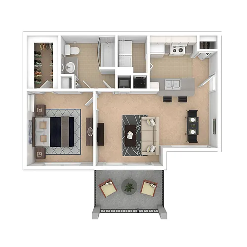 Floor plan 1X1