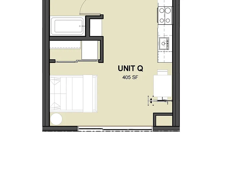 studio - 405sf studio - 405sf
