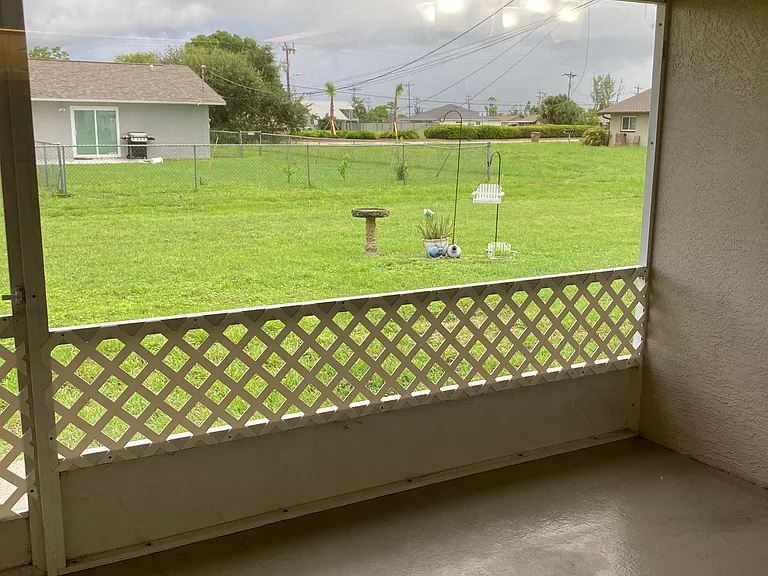 Screened lanai