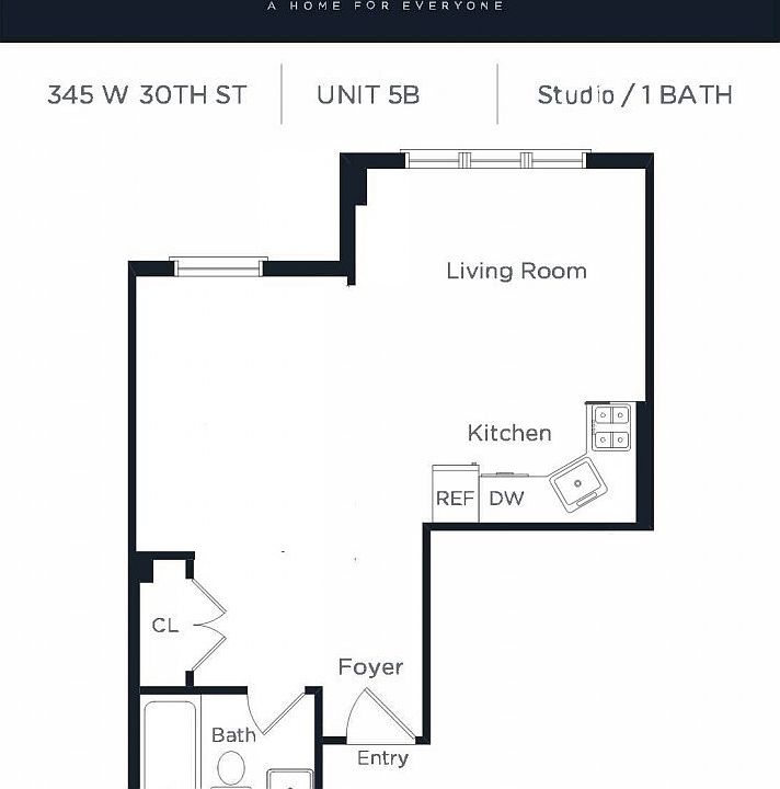 2nd image of 345 W 30th St #5B1