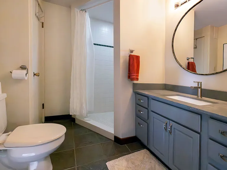 Family room bathroom