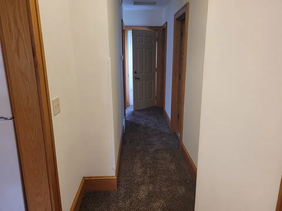 hallway looking at backdoor