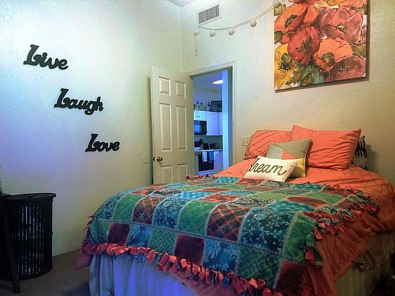 Large bedrooms with tall ceilings