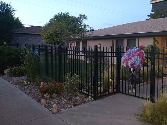 Front gate view of home