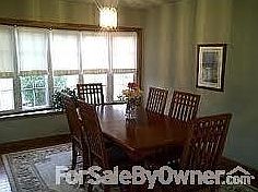 Dining Room with Bay Windows