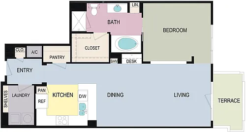 Floor plan 1DR