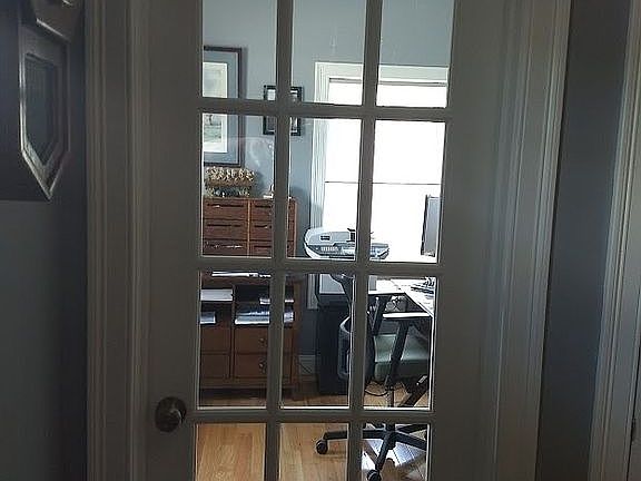 view of office front door