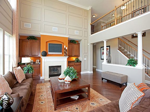 Two-story family room; ; for illustrative purposes only.