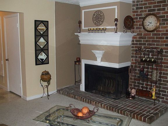 Fire place in living room