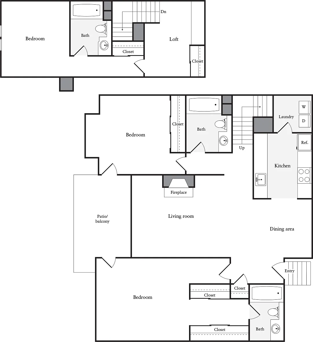 Floor plan 3+ Bedrooms A